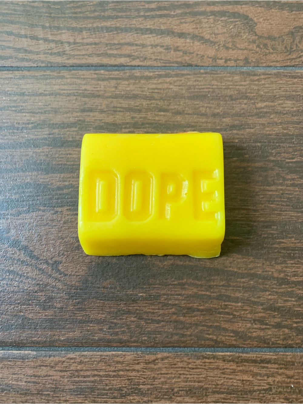 DOPE Yellow Skate Wax Block
